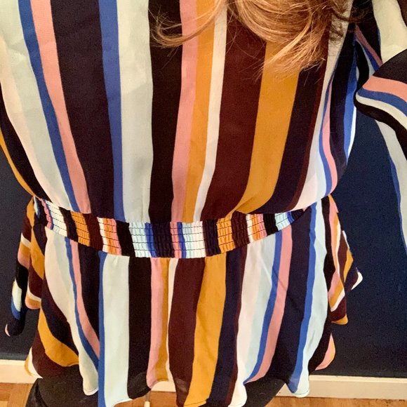 JUST FEMALE Romain chiffon striped blouse - Picture 10 of 13